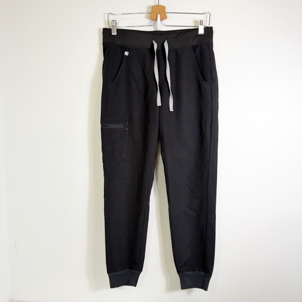 FIGS Zamora Jogger Scrub Pants Women Small Black W18SW2005 Technical Collection
